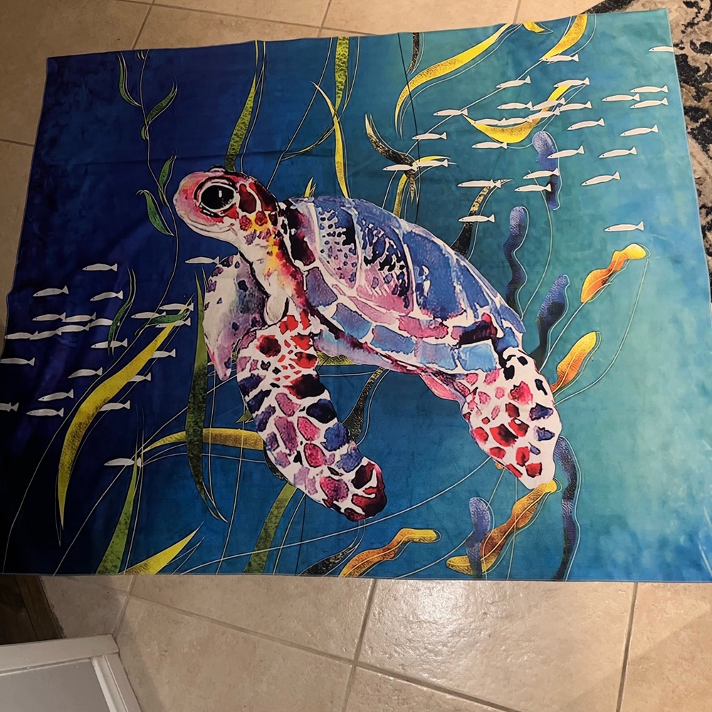 Colorful Sea Turtle Wall Art